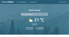 Desktop Screenshot of oberlandwetter.at